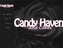 Tablet Screenshot of candyhavenandcakes.com